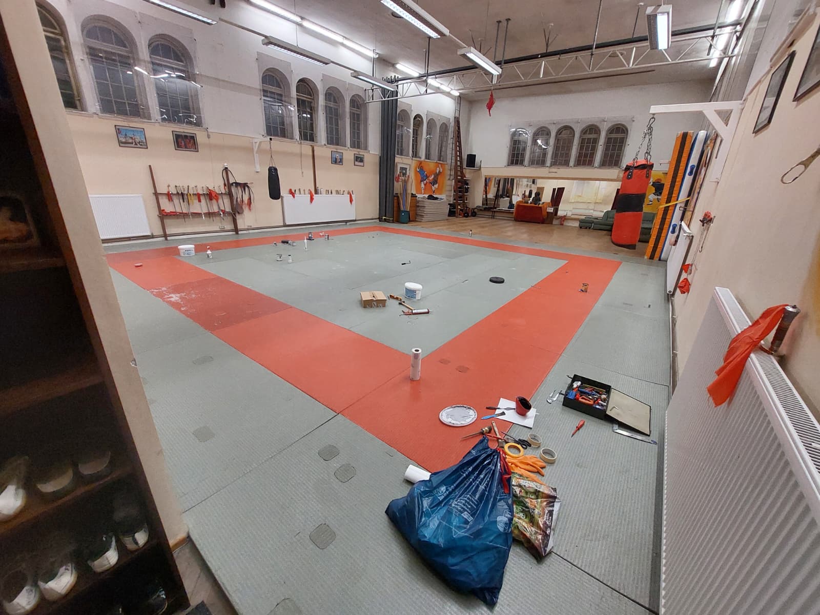 Reinigungsaktion Matten Reparatur